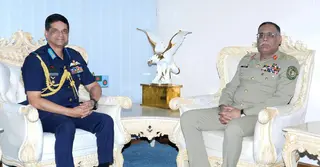 বিমান বাহিনী প্রধানের সঙ্গে পাকিস্তানের জয়েন্ট চিফস অব স্টাফ কমিটির চেয়ারম্যানের সাক্ষাৎ